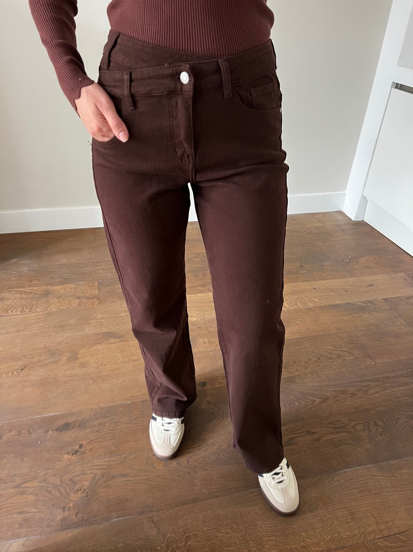 LOD of Love - Jeans Lili Wide Leg Stretch Brown