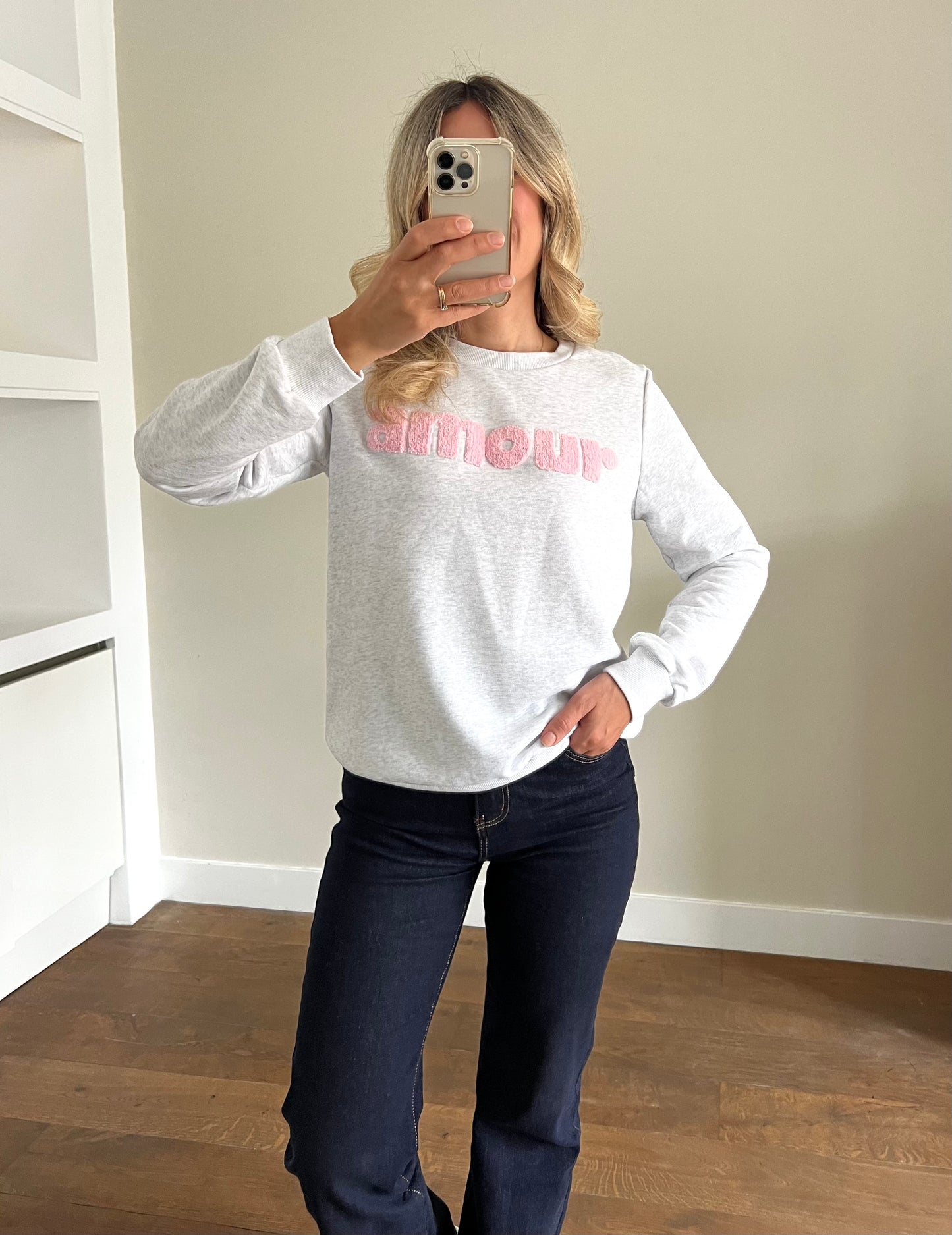 LOD Of Love - Amour Sweater Grey Pink