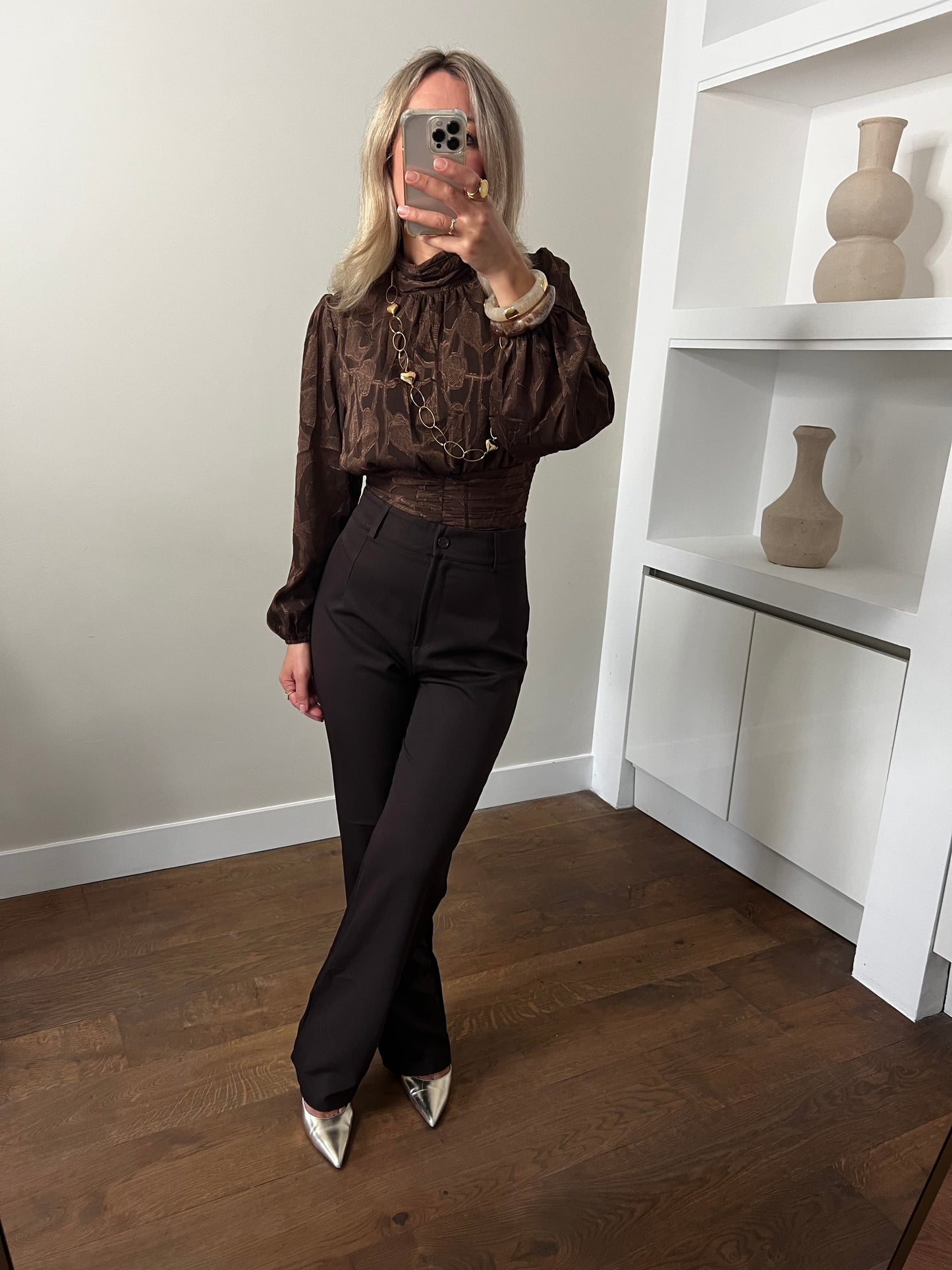 LOD of Love - Pantalon Liana Brown Tall Fit