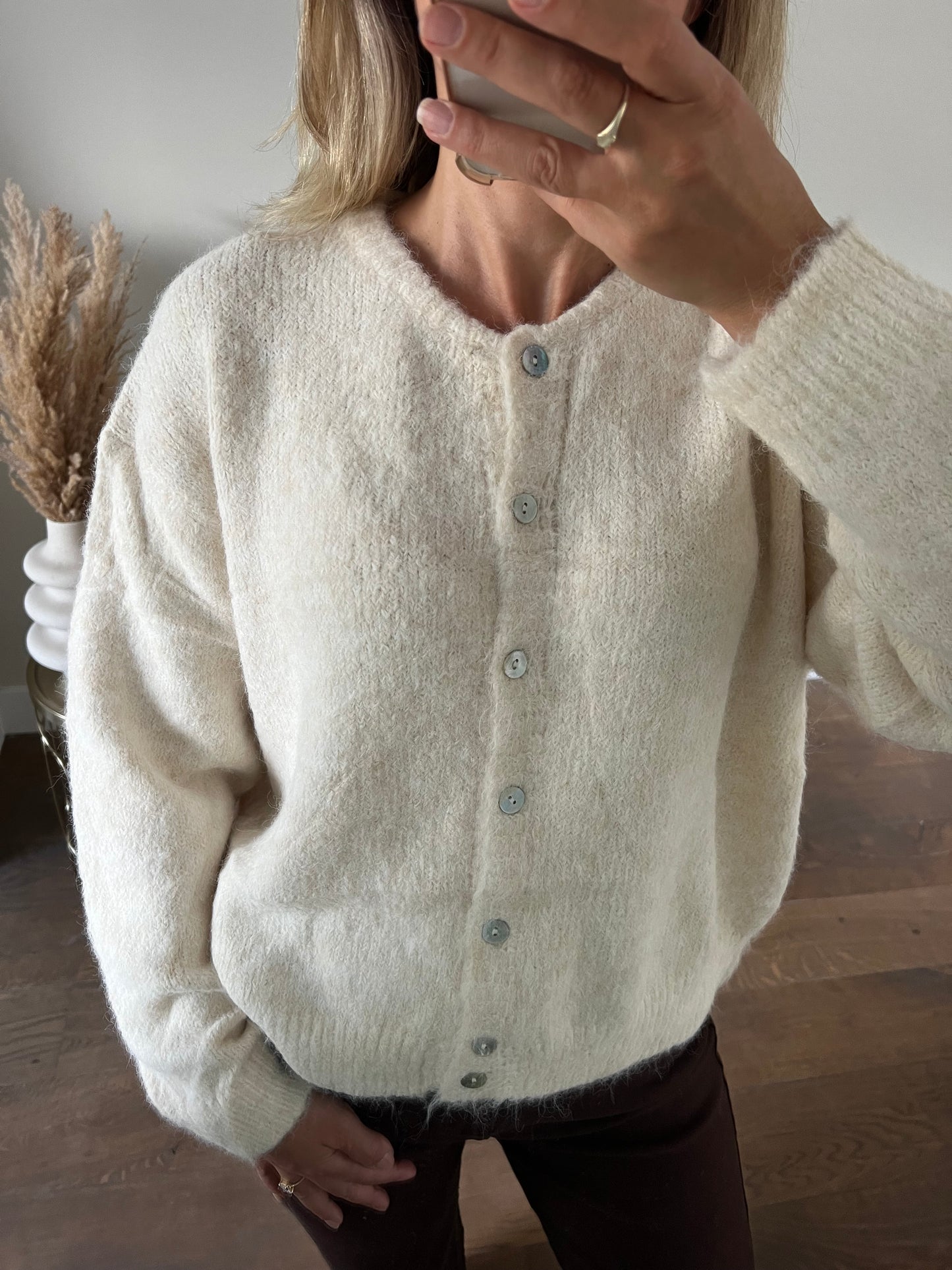 LOD of Love – Zacht Gebreid Vest Beige