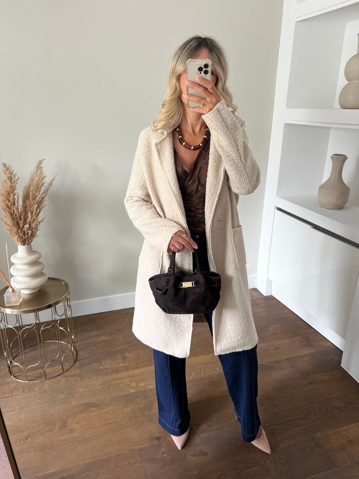 LOD of Love – Soft Bouclé Coat Beige