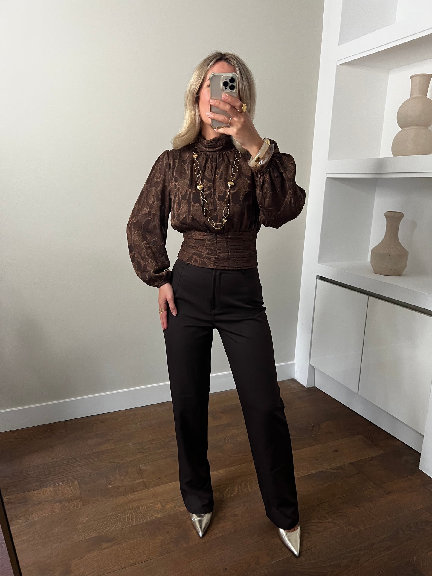 LOD of Love - Pantalon Liana Brown Tall Fit