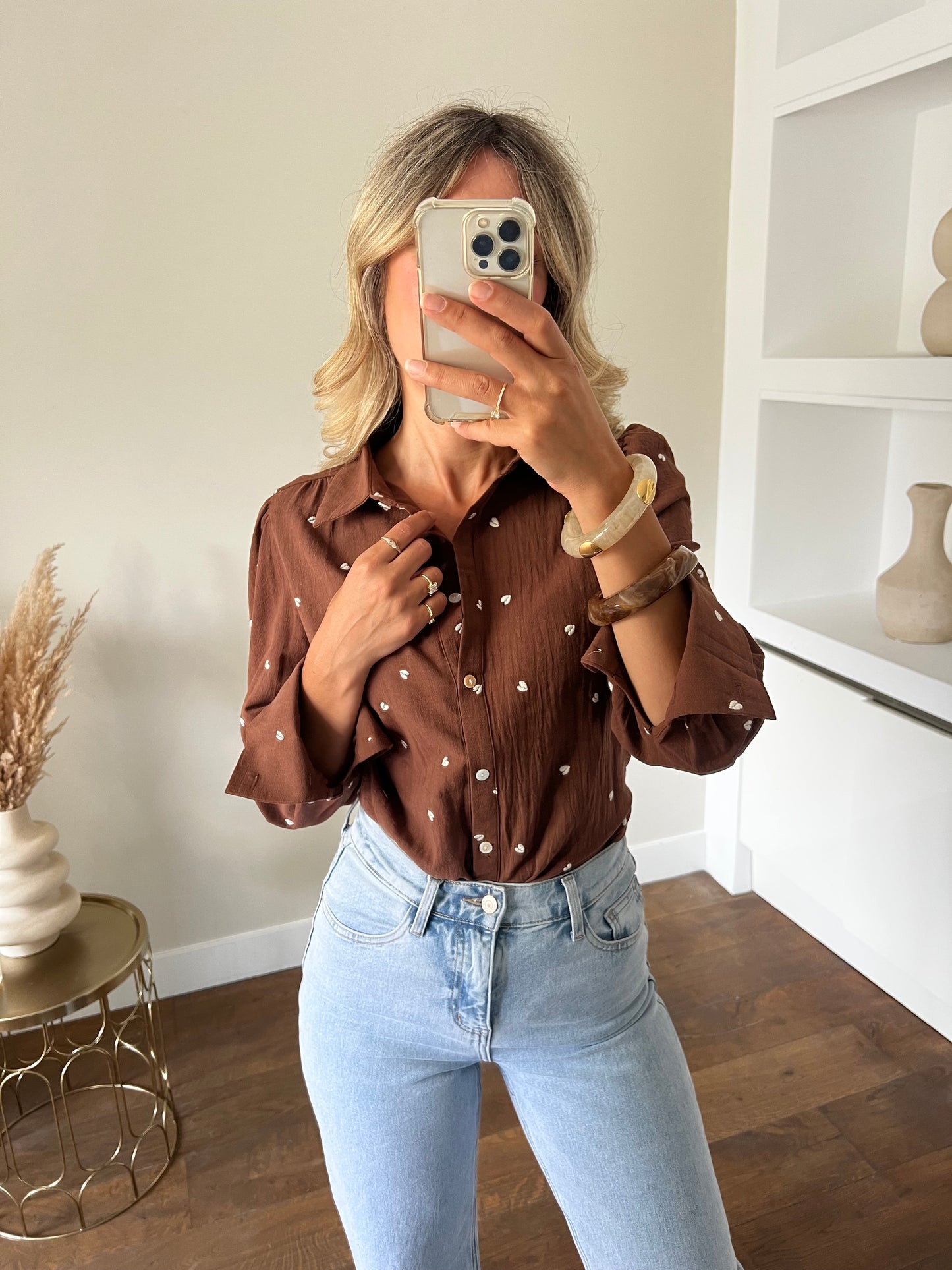 LOD of Love – Heart Blouse Brown