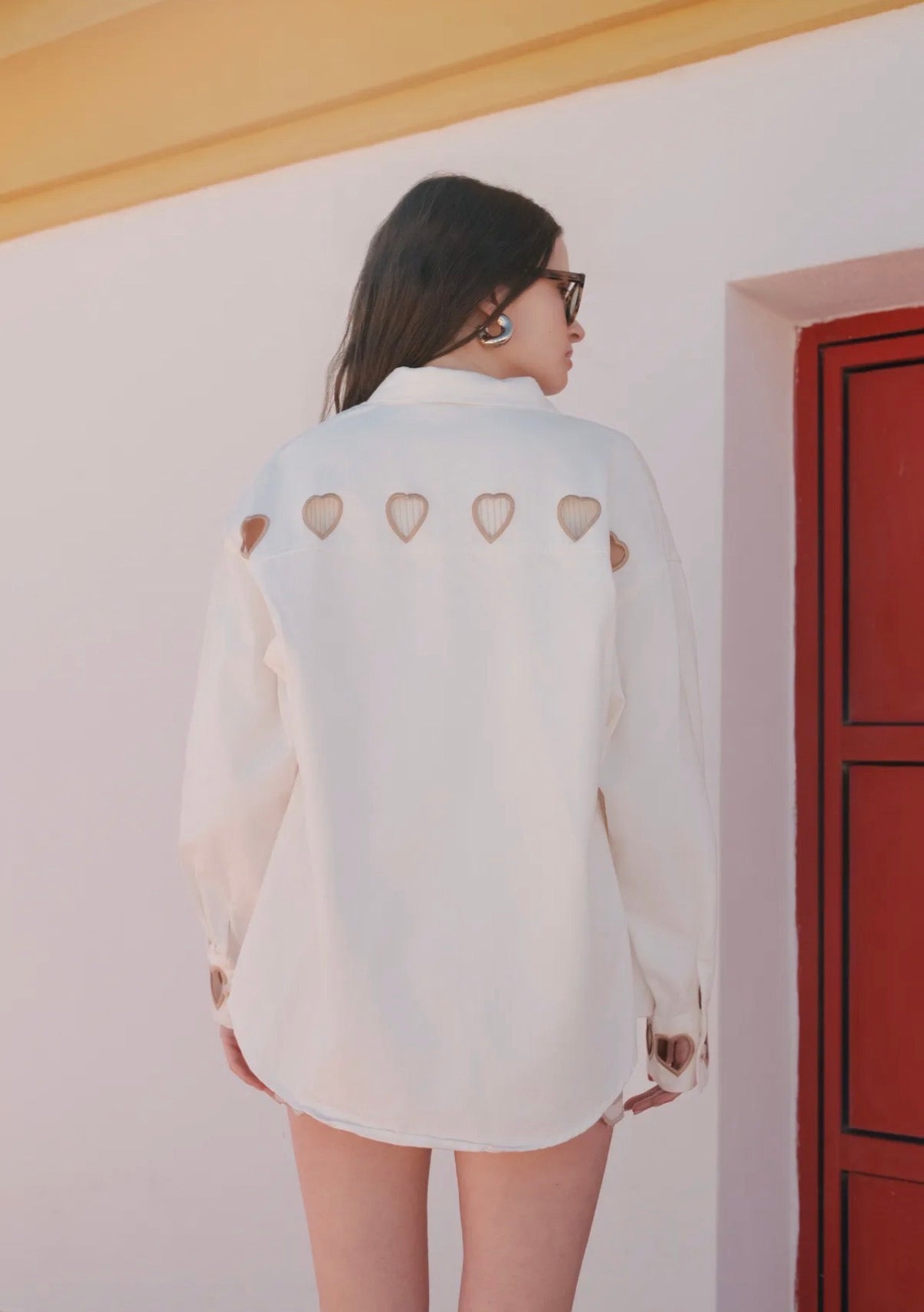 LOD of Love – Vest met Hartjesdetails Wit