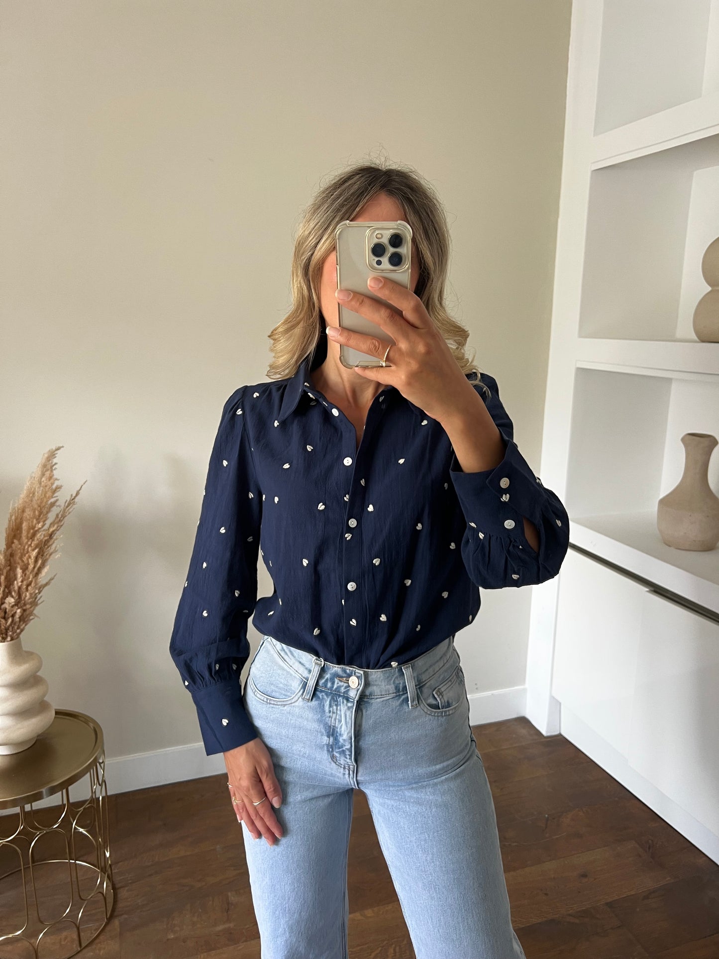 LOD of Love – Heart Blouse Navy