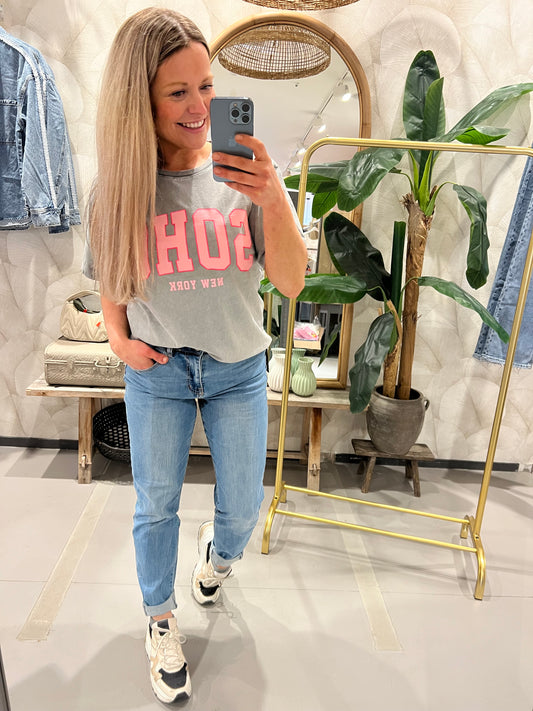 LOD of Love - T-Shirt SOHO Grey Pink