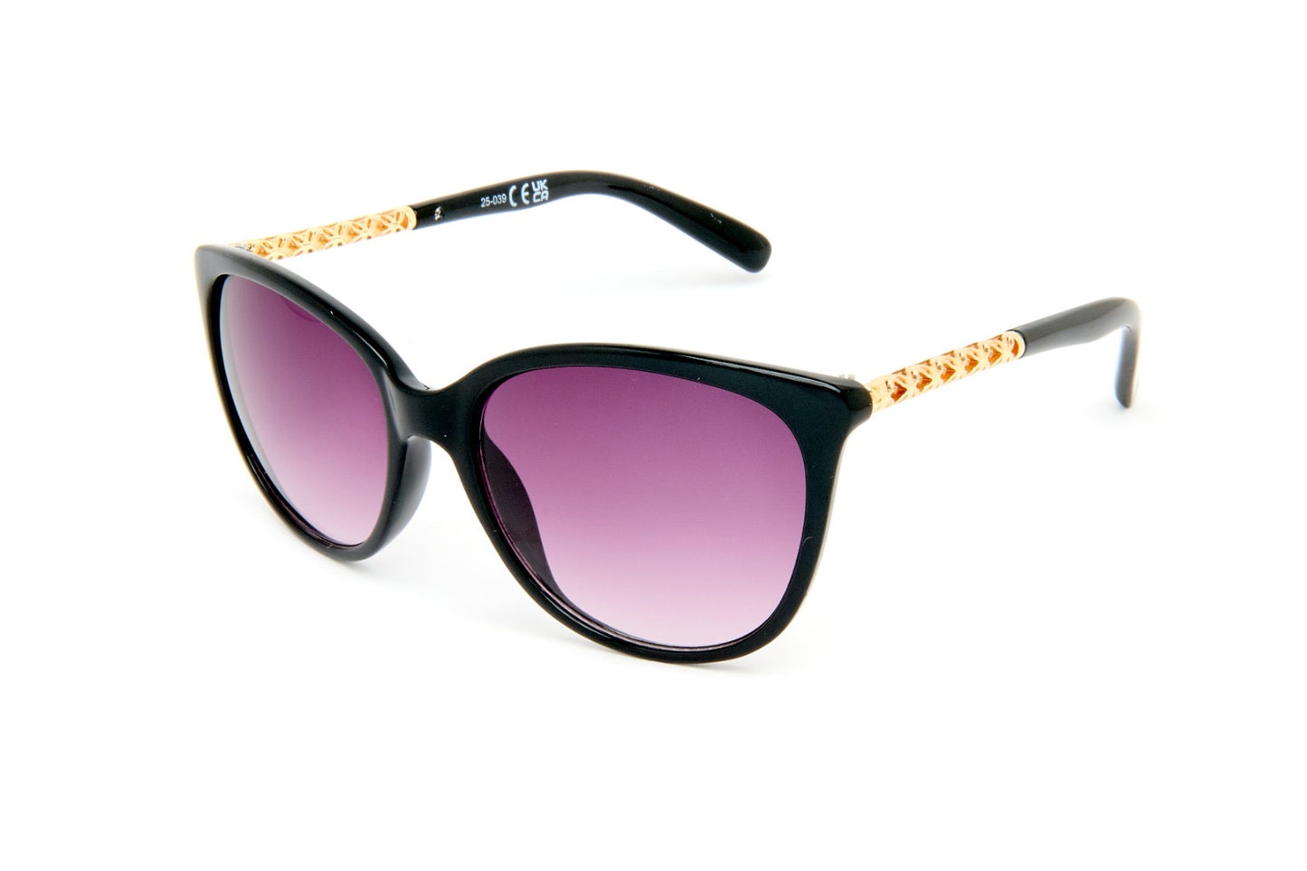 LOD of Love - Zonnebril Benissa Shades Black with Lilac Lenses