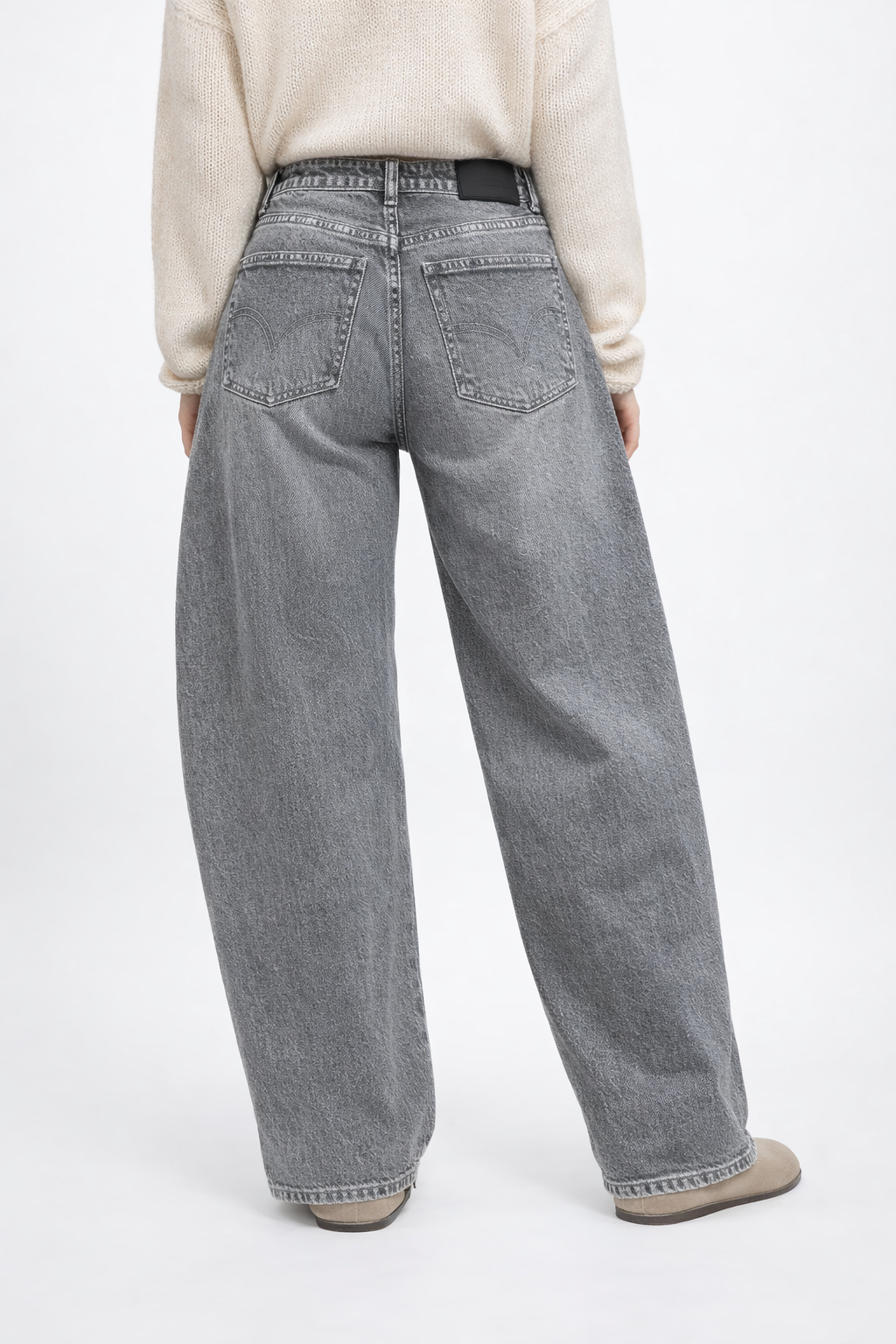 LOD of Love – Jeans mit Leopardenmuster, Dad-Fit, weites Bein, groß