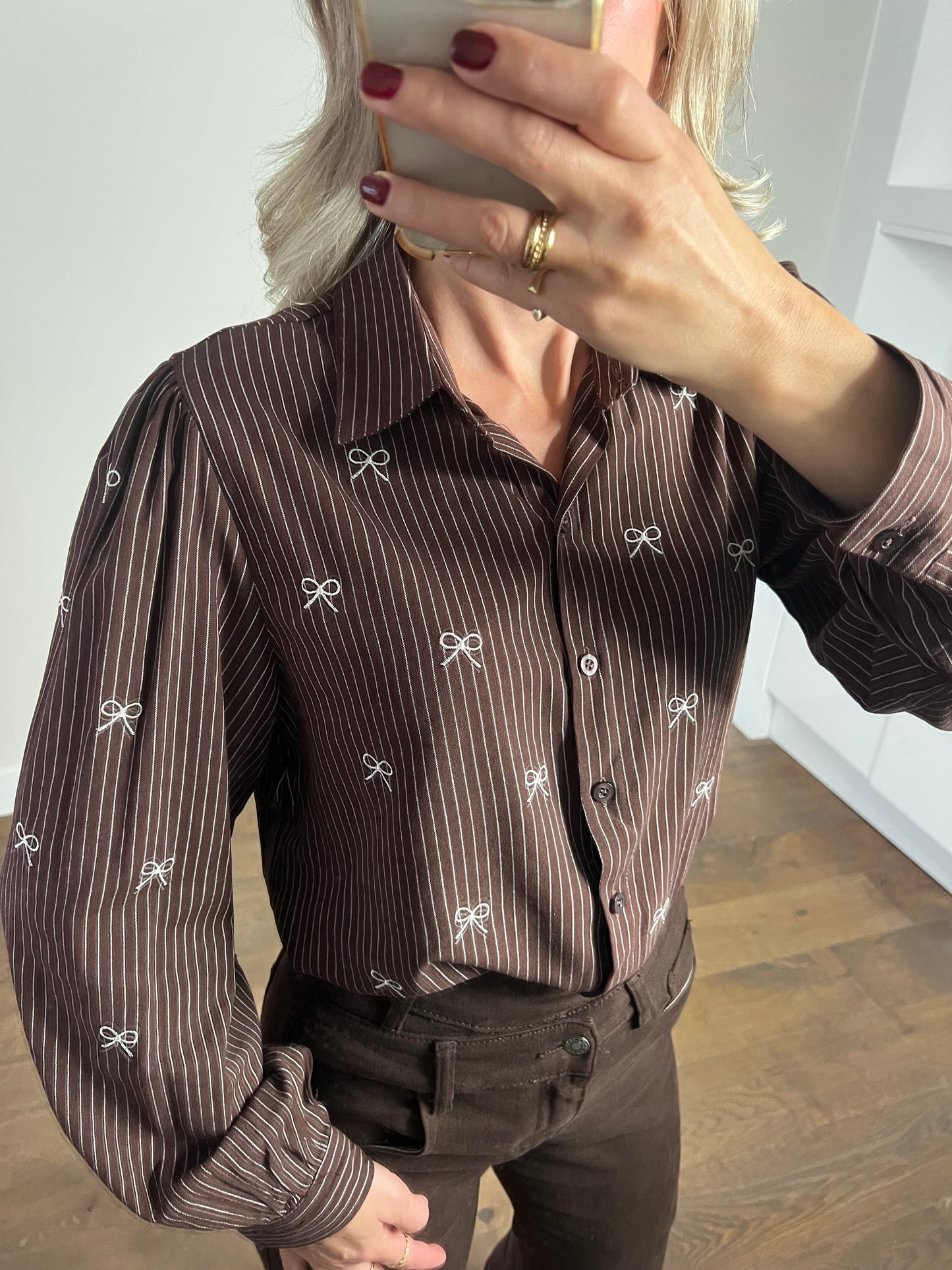 LOD of Love – Katoenen Strepenblouse met Strikjes