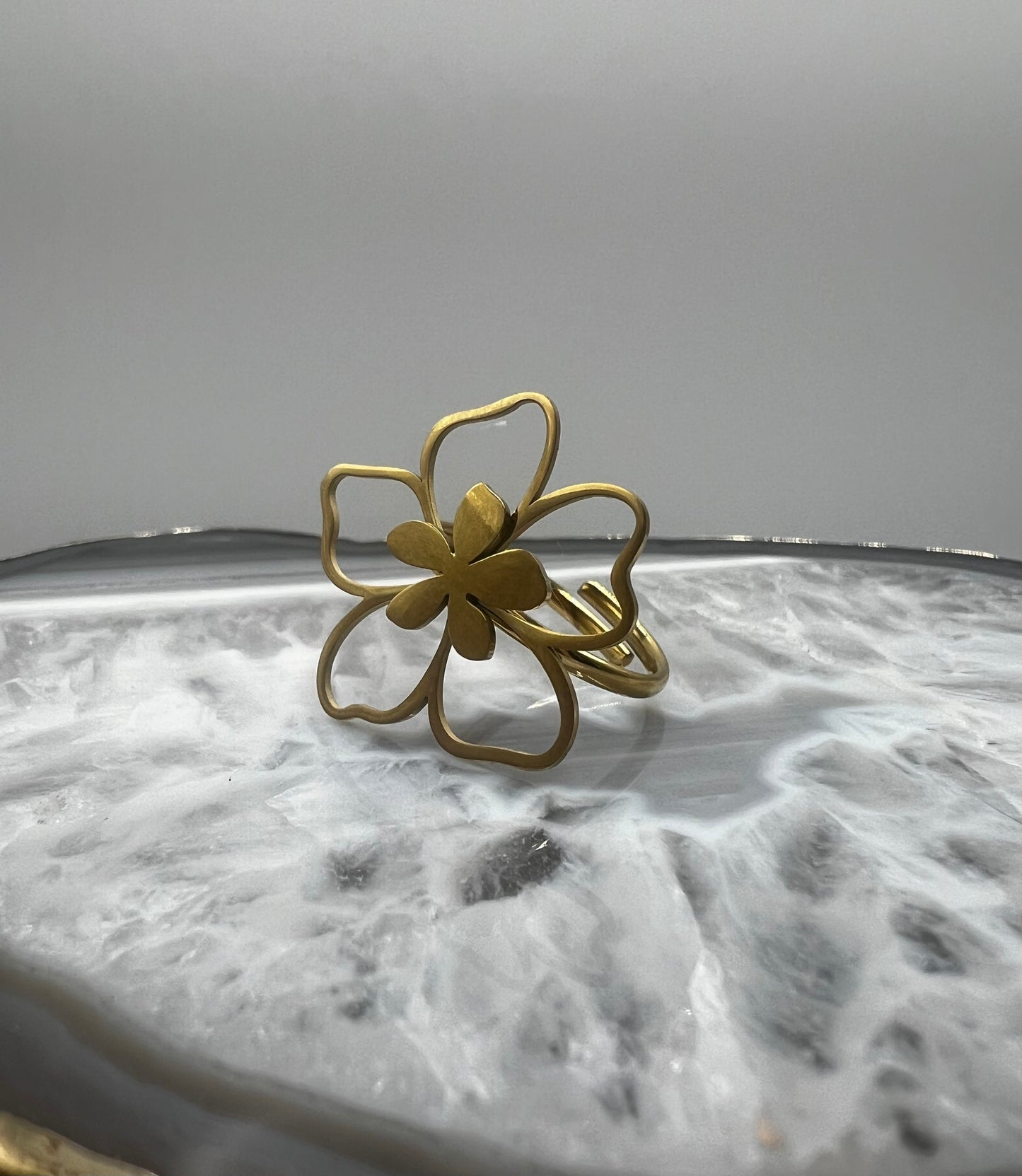 LOD of Love - LOD Clover Luck Gouden Klavertje Vier Ring