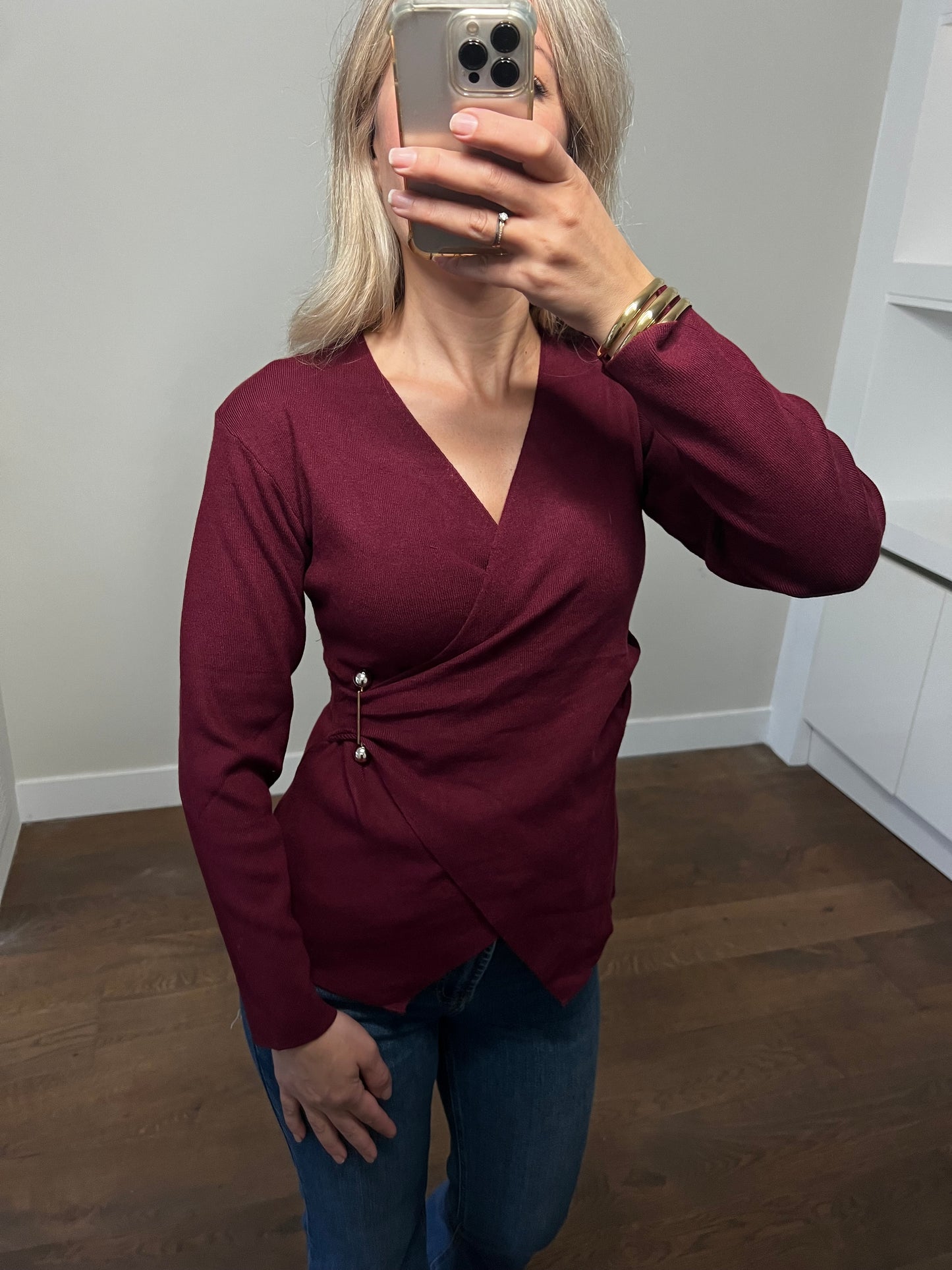 LOD of Love – Bordeaux Top met Gouden Accent