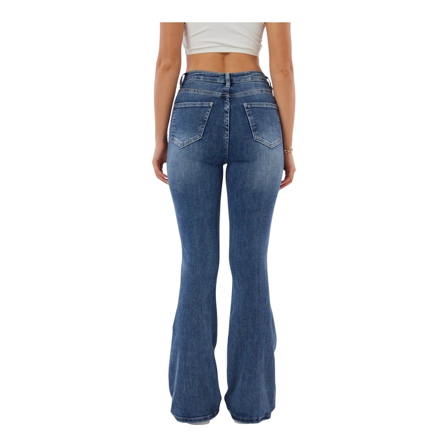 LOD of Love - Flared Jeans met Stretch Blauw