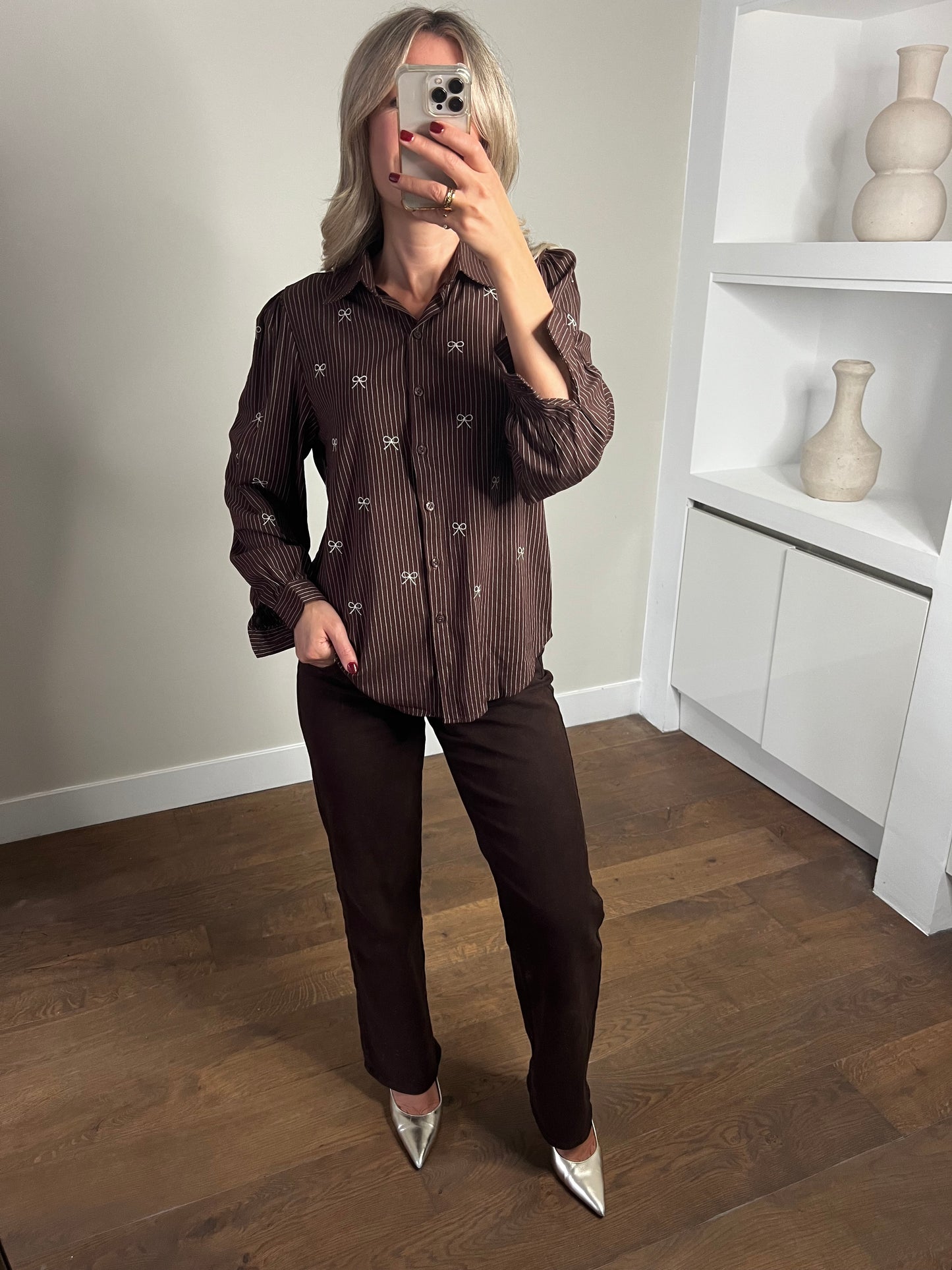 LOD of Love – Katoenen Strepenblouse met Strikjes