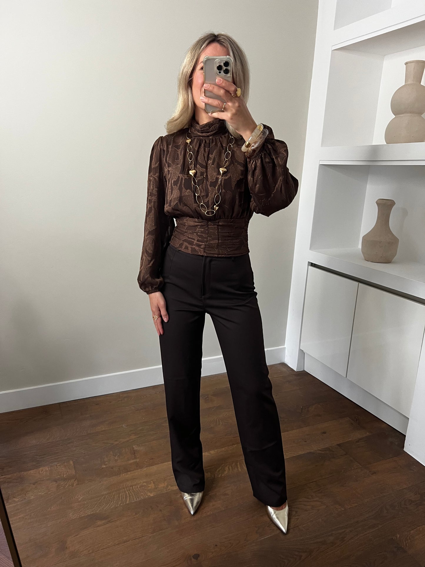 LOD of Love - Pantalon Liana Brown Tall Fit