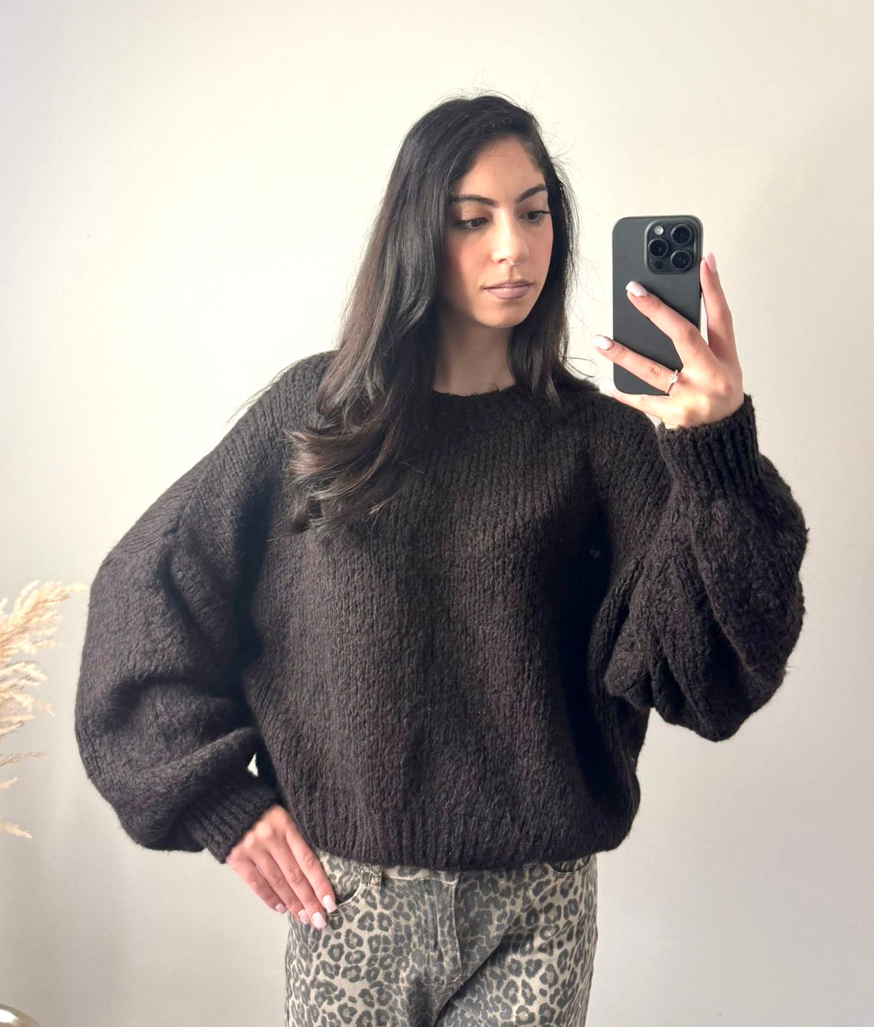 LOD Of Love - Knitted Cozy Sweater Bruin