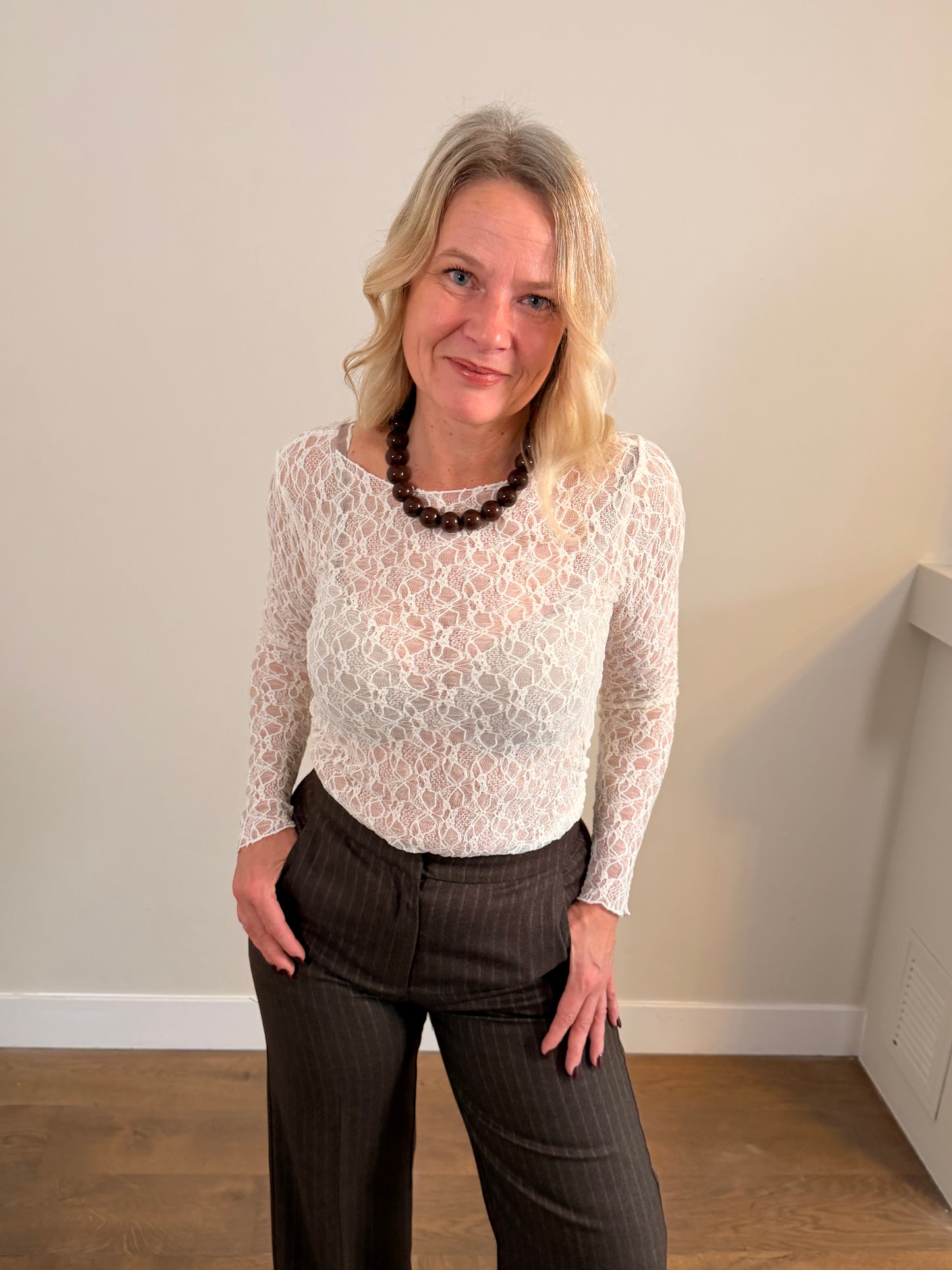 LOD of Love – Kanten Top Luna Gebroken Wit