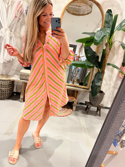 LOD of Love – Tuniek met Roze-Groene Streep