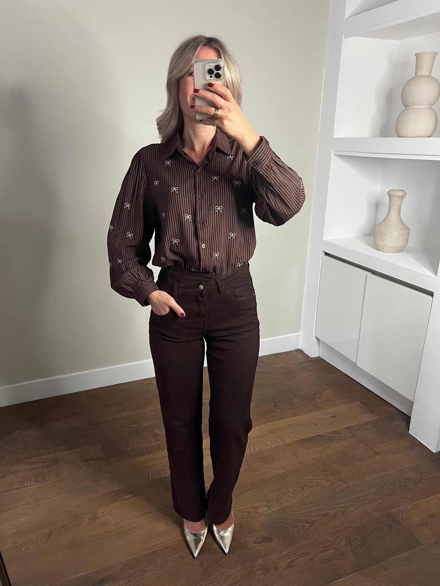 LOD of Love – Katoenen Strepenblouse met Strikjes