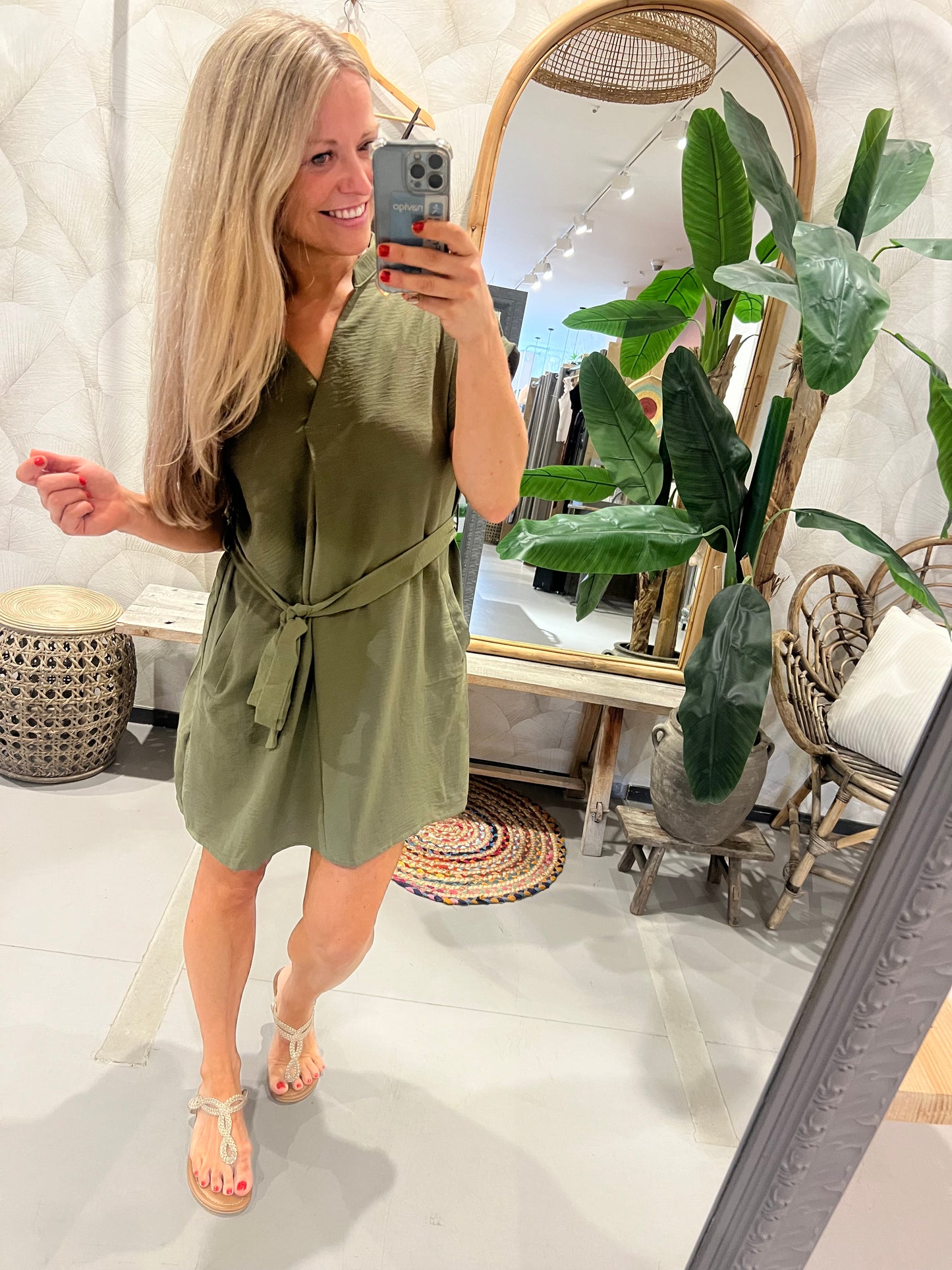 LOD of Love - Jurkje met Ceintuur Army Green