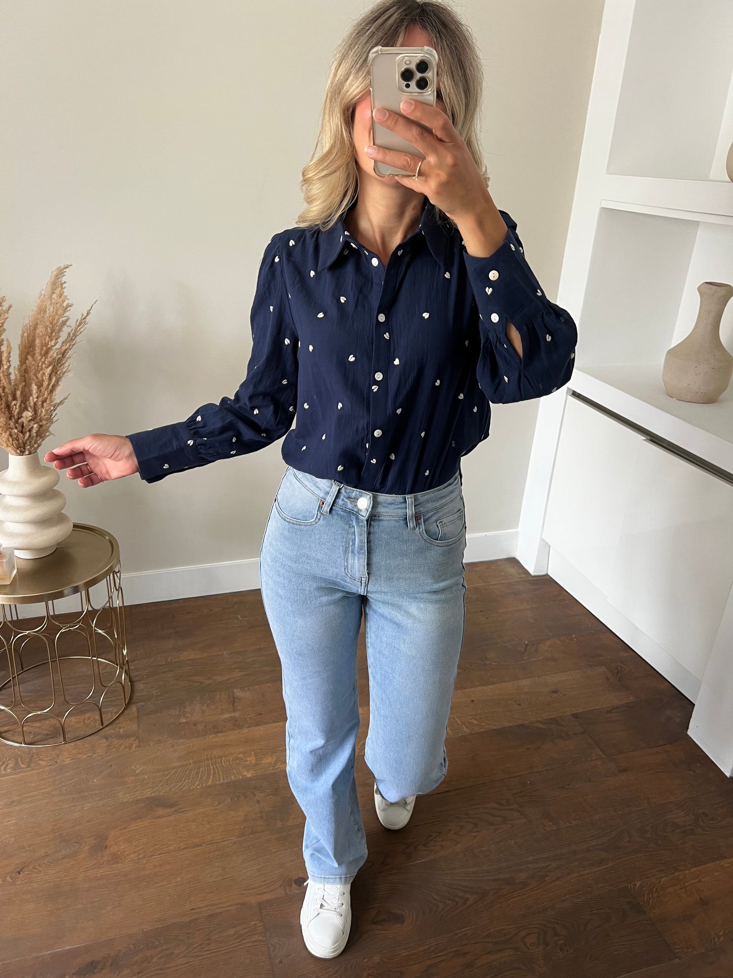 LOD of Love – Heart Blouse Navy