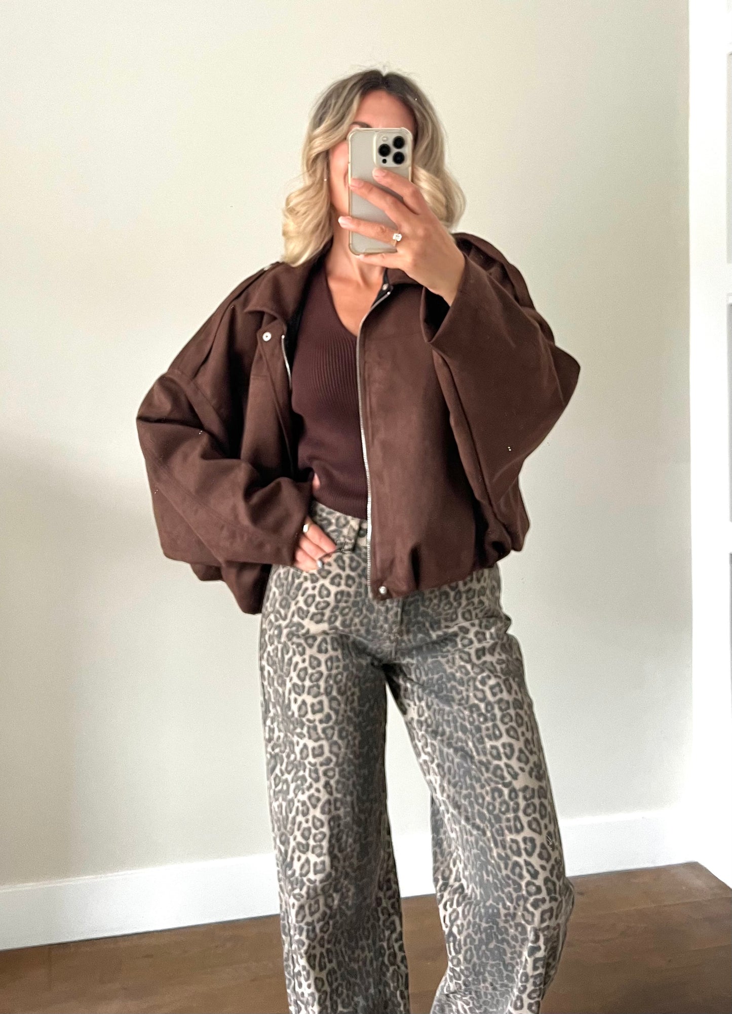 LOD of Love - Jeans Leopard Dad Fit Wide Leg Tall