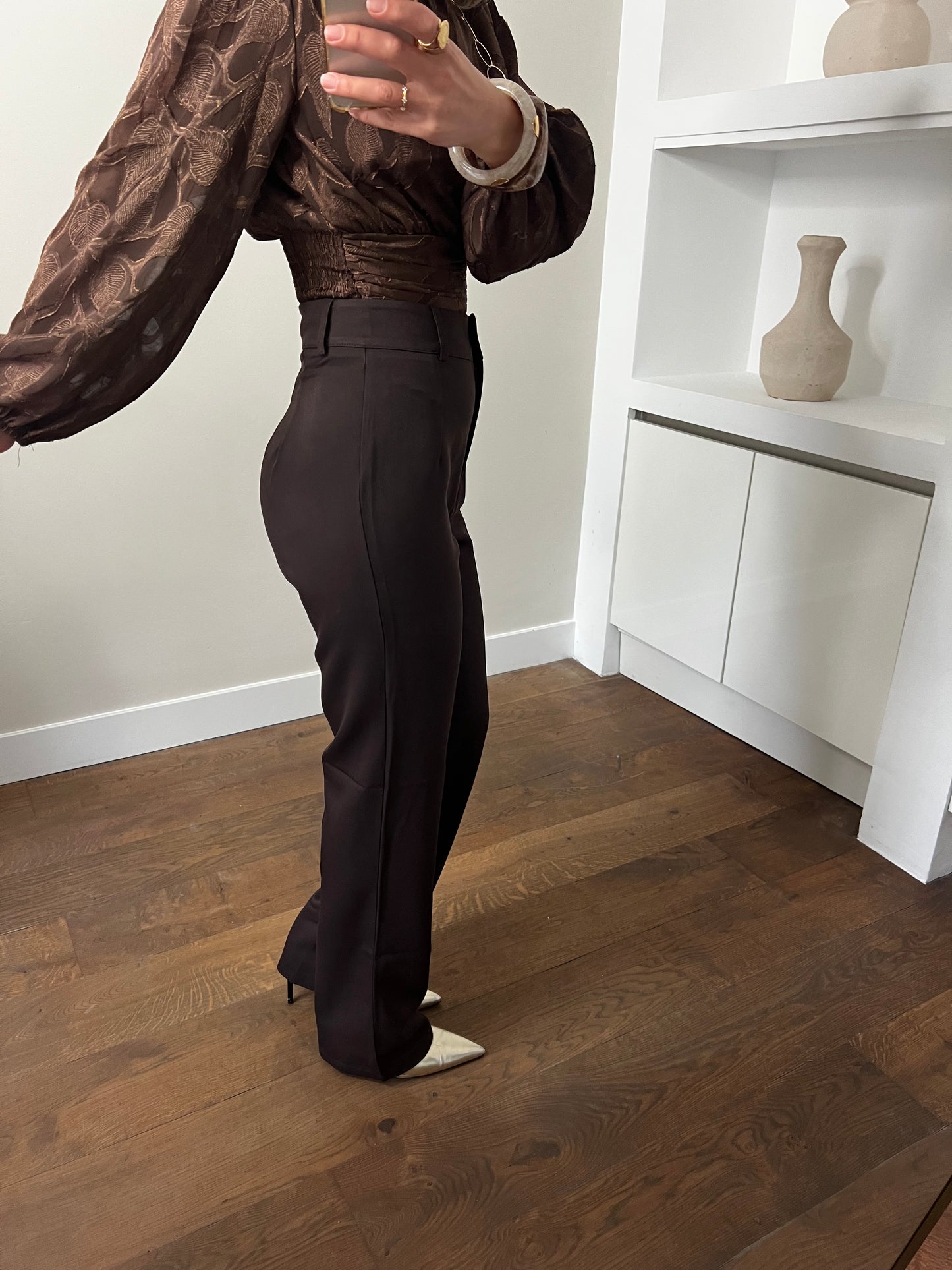 LOD of Love - Pantalon Liana Brown Tall Fit