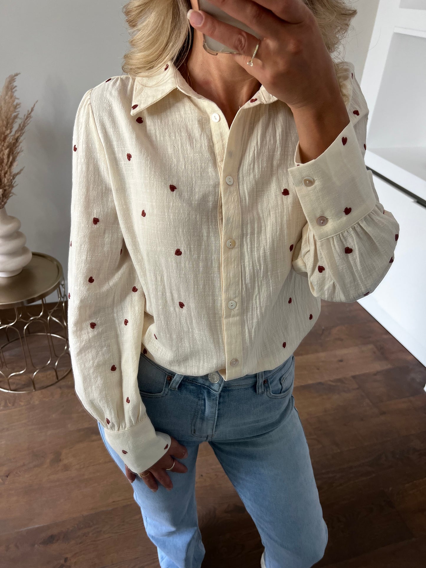 LOD of Love – Heart Blouse Ecru