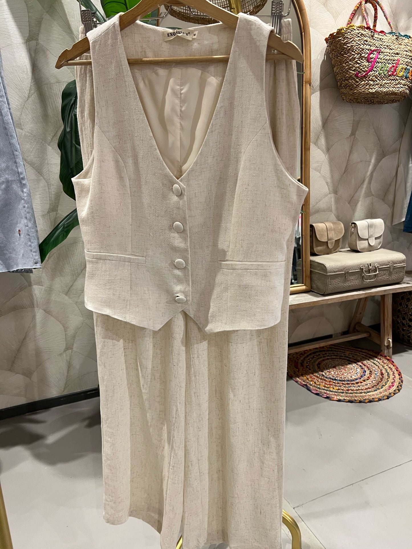 LOD of Love – Linnenlook Broek in Naturel