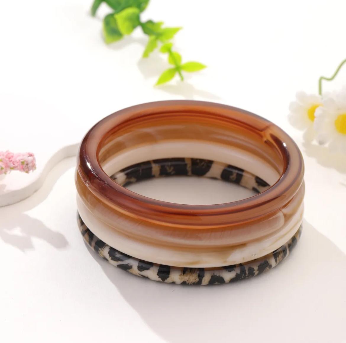 LOD of Love – Wild Neutrals Bangle Set Leopard Edition (Set van 4)