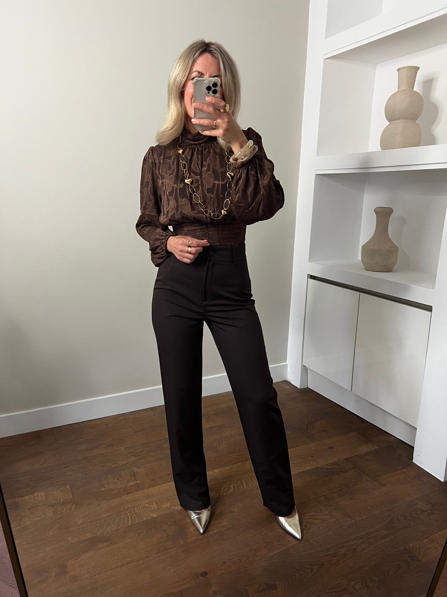 LOD of Love - Pantalon Liana Brown Tall Fit