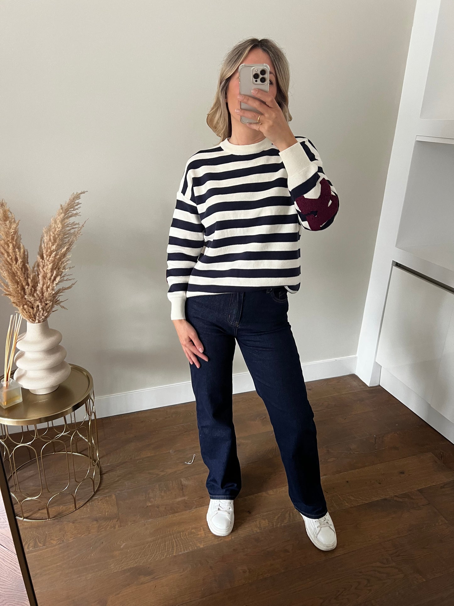 LOD of Love - New York Trui Blauw Offwhite Gestreept