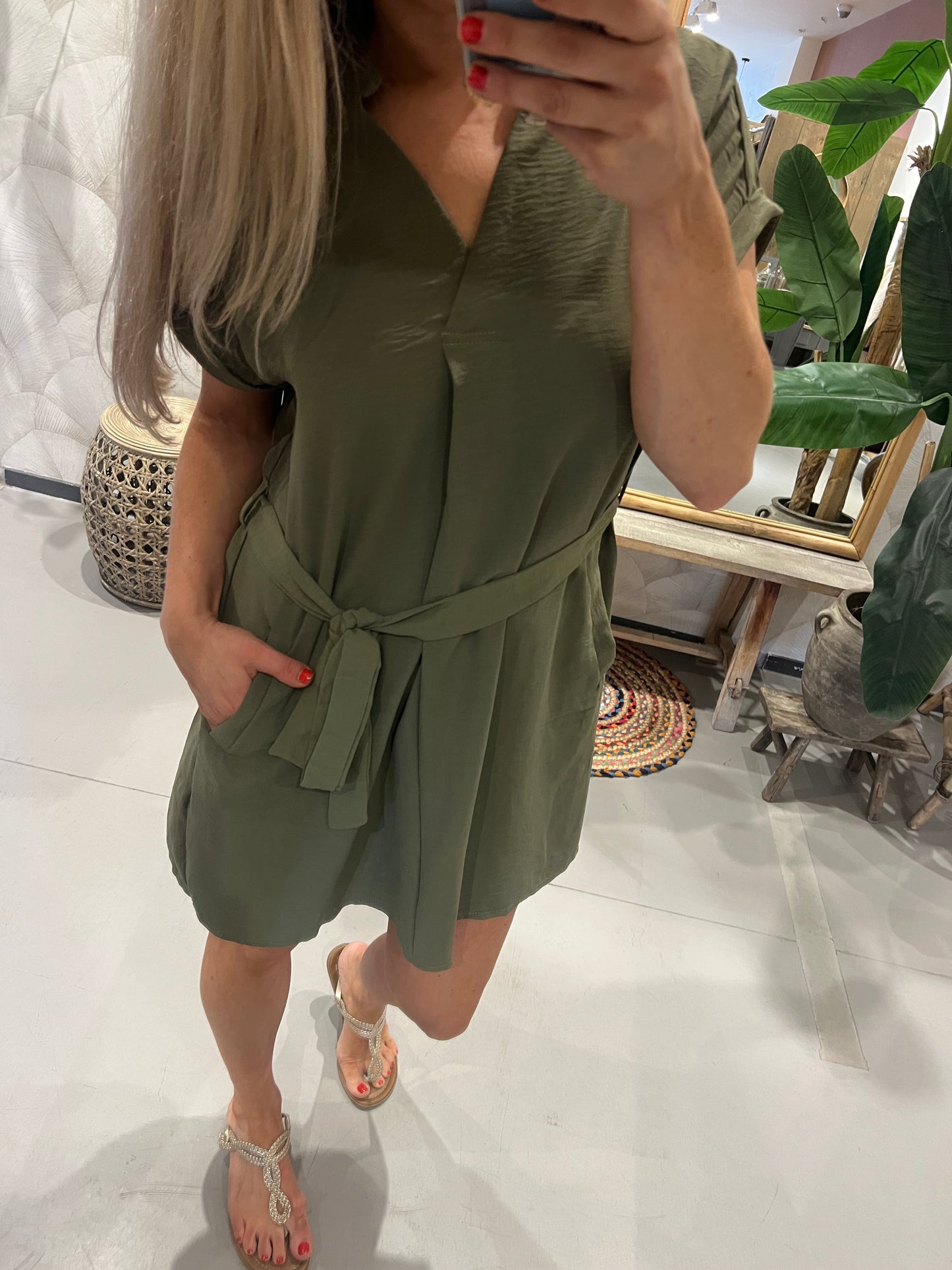 LOD of Love - Jurkje met Ceintuur Army Green