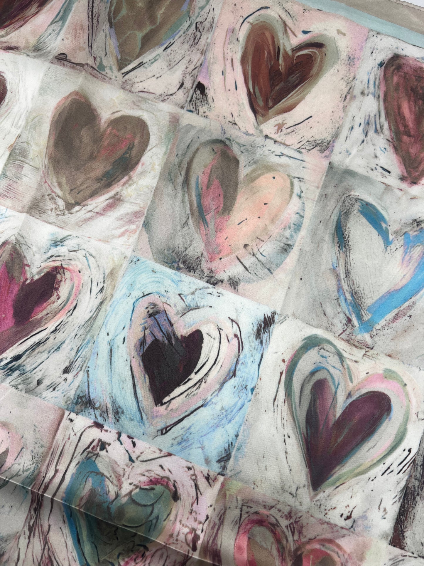 LOD of Love – Sjaal met Zachte Tinten Hartjes