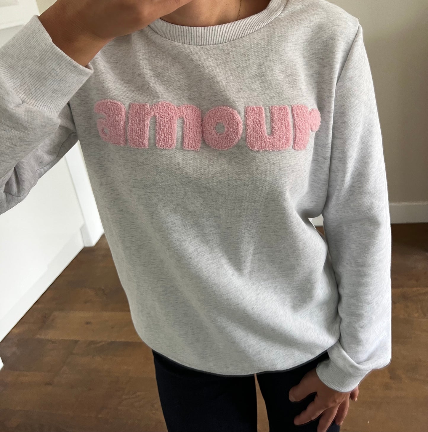 LOD Of Love - Amour Sweater Grey Pink