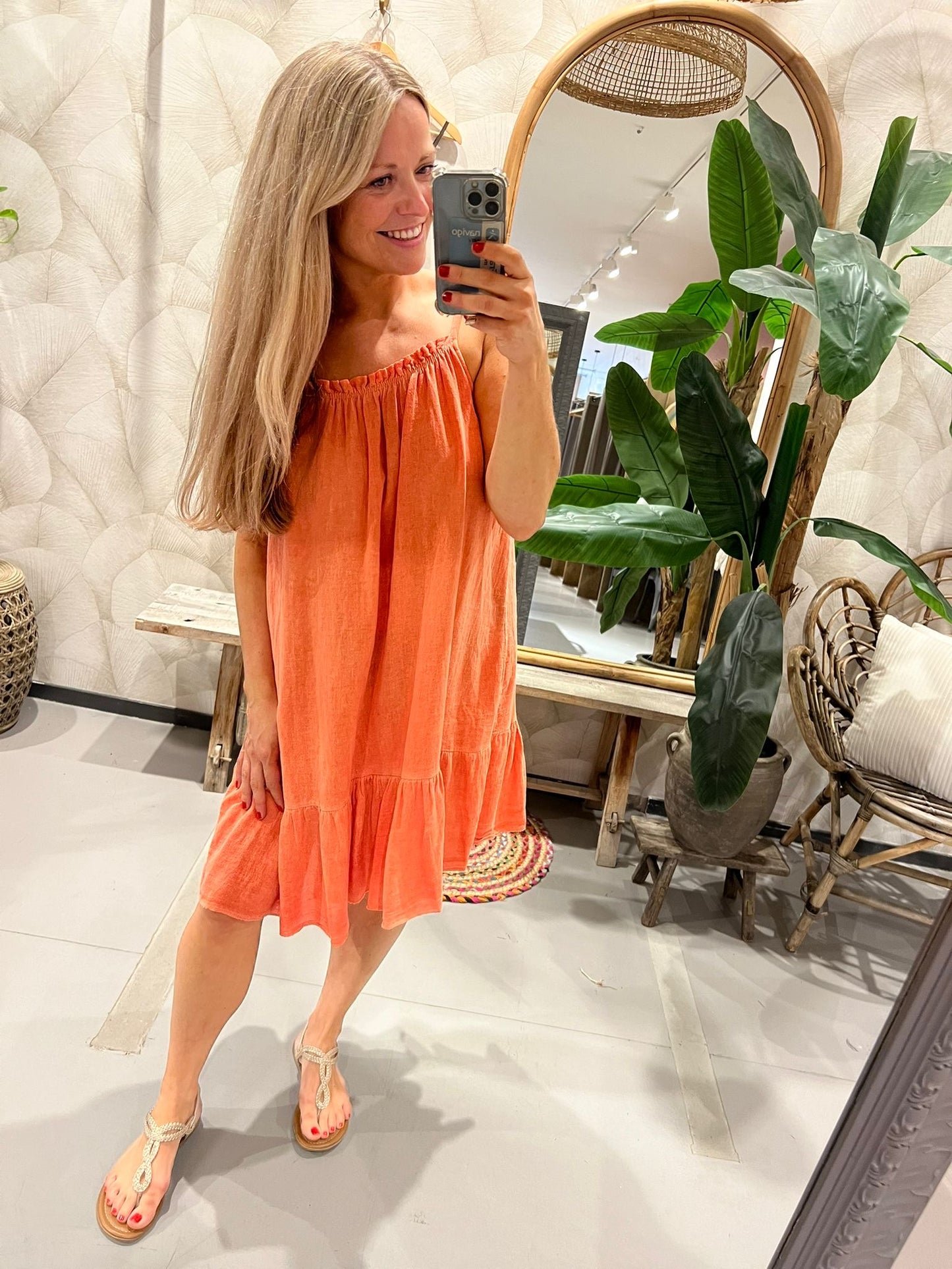 LOD of Love – Katoenen Jurk Fay Oranje