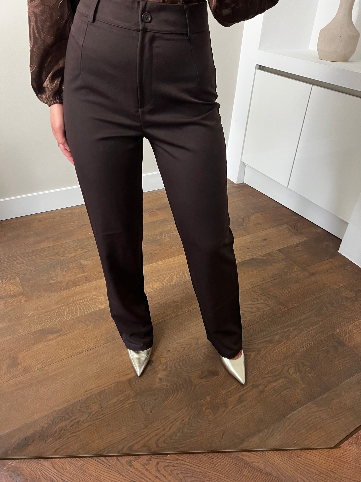 LOD of Love - Pantalon Liana Brown Tall Fit