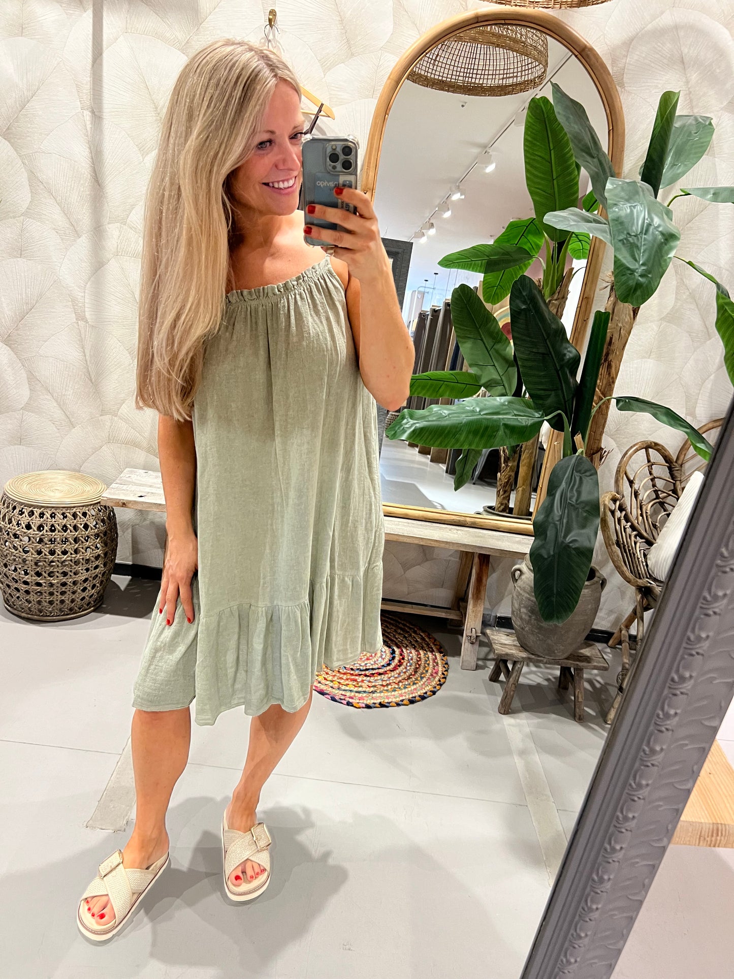 LOD of Love – Katoenen Jurk Fay Groen