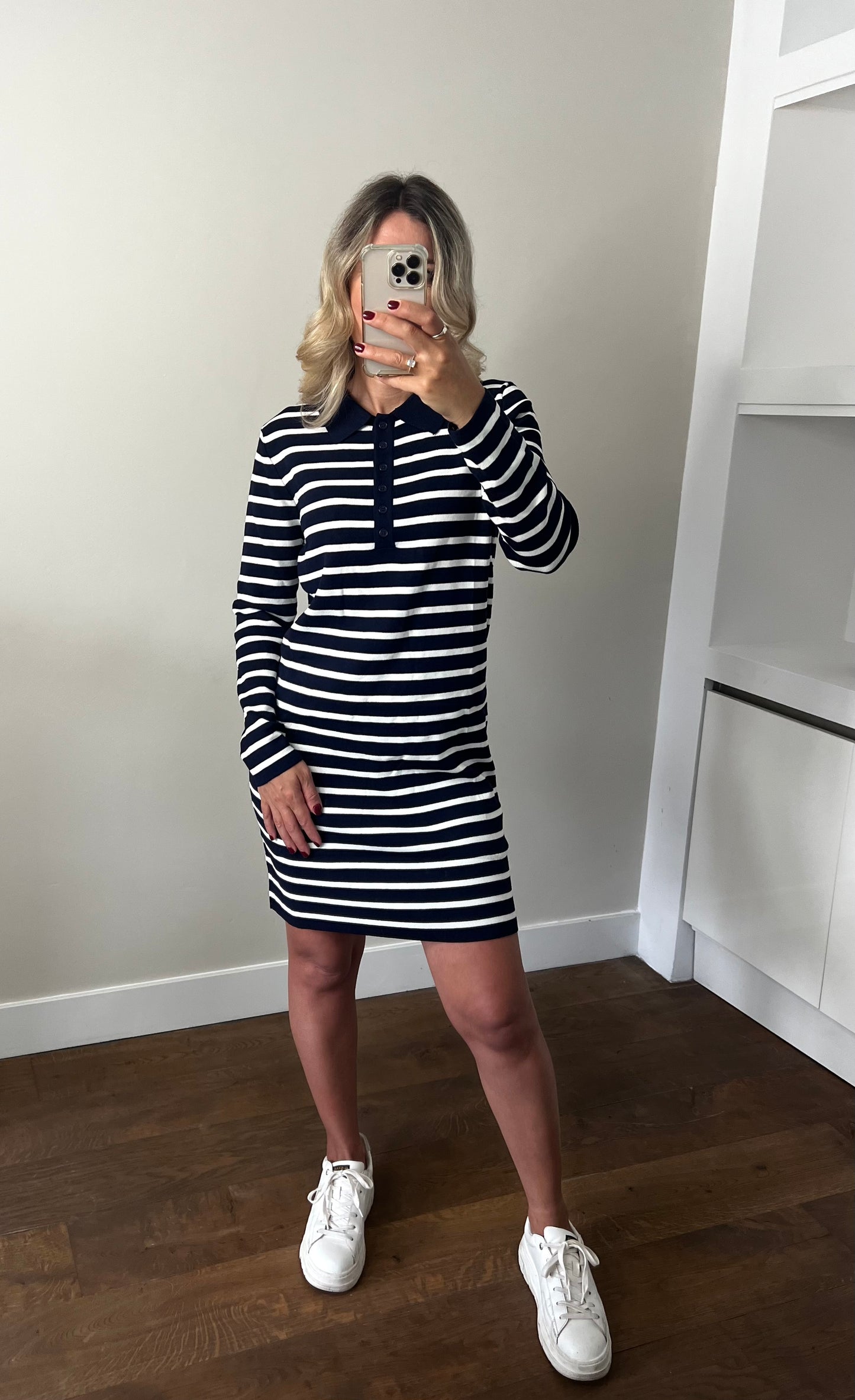 LOD of Love – Navy Stripe Polo Dress