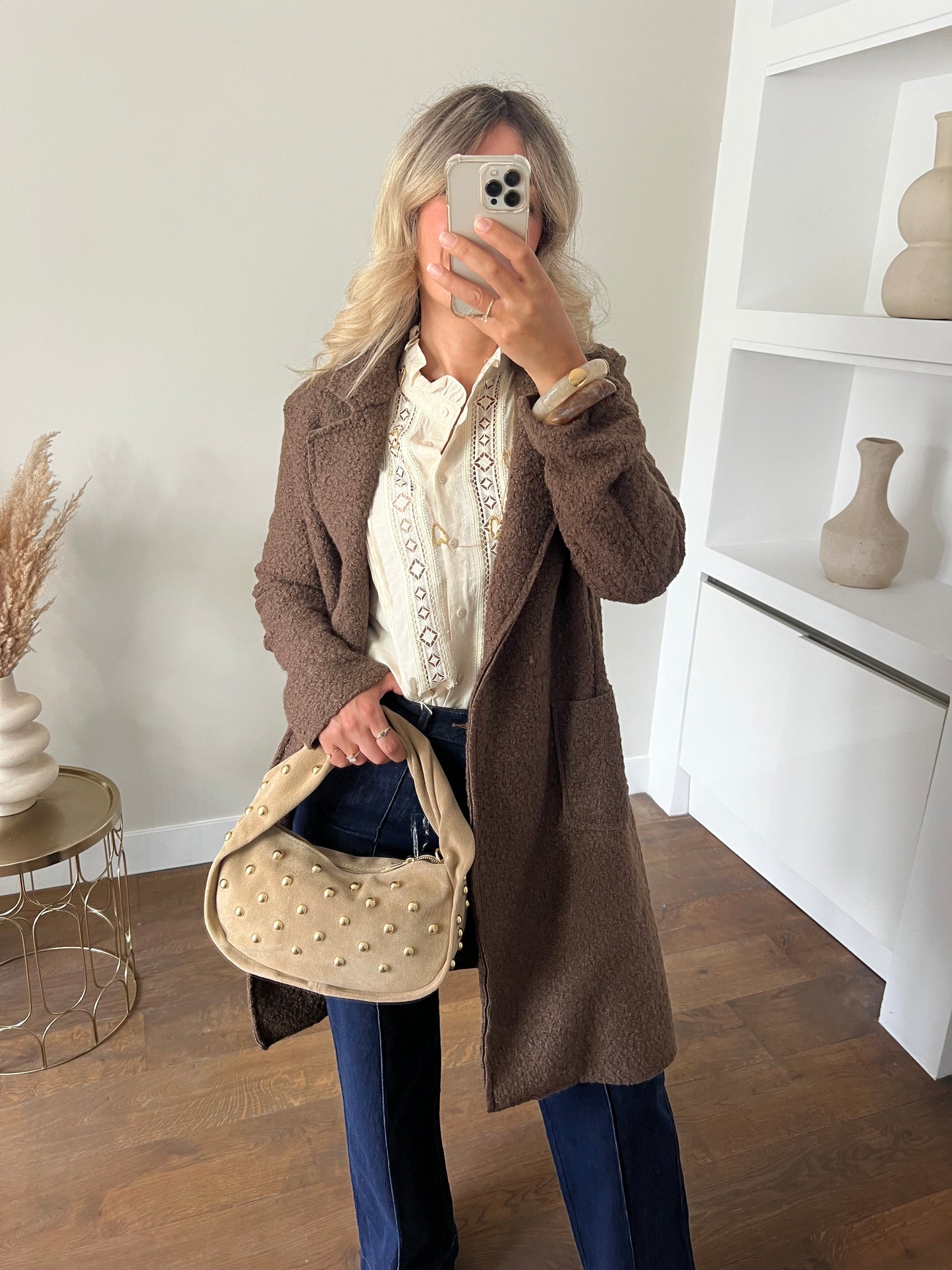LOD of Love – Soft Bouclé Coat Brown
