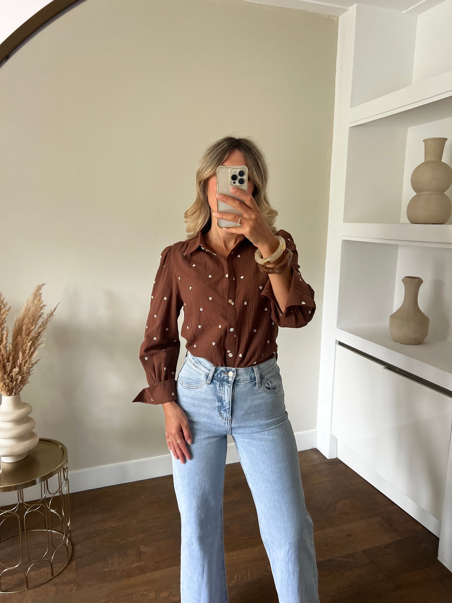 LOD of Love – Heart Blouse Brown