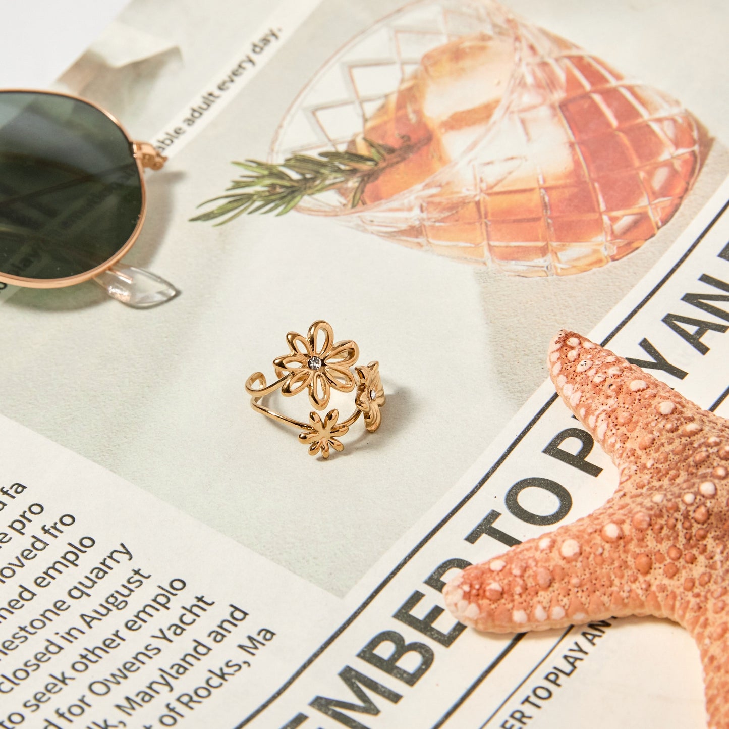 LOD of Love - LRegal Bloom – Gouden Bloemring