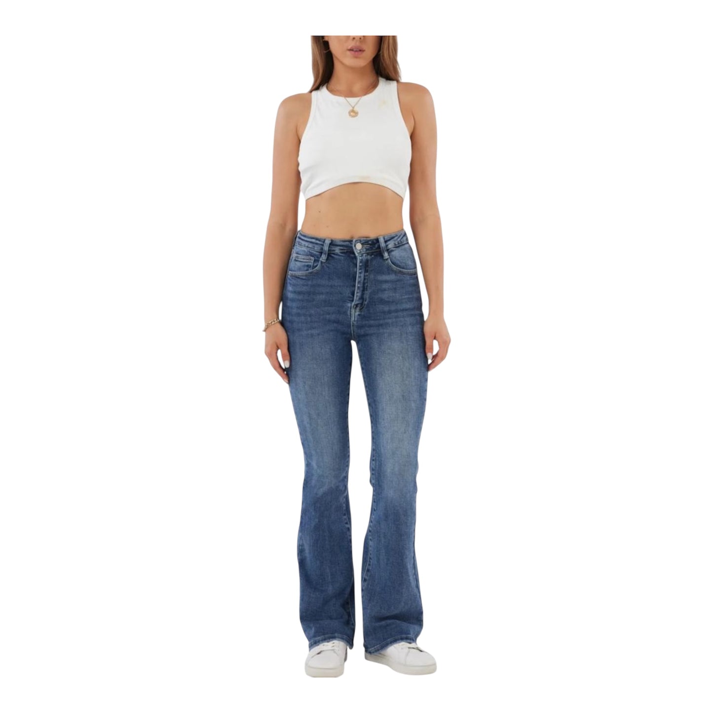 LOD of Love - Flared Jeans met Stretch Blauw
