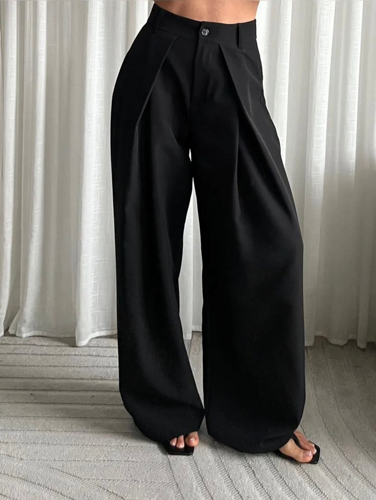 LOD of Love - Black Wide Leg Pantalon - Tall Inseam 90 cm
