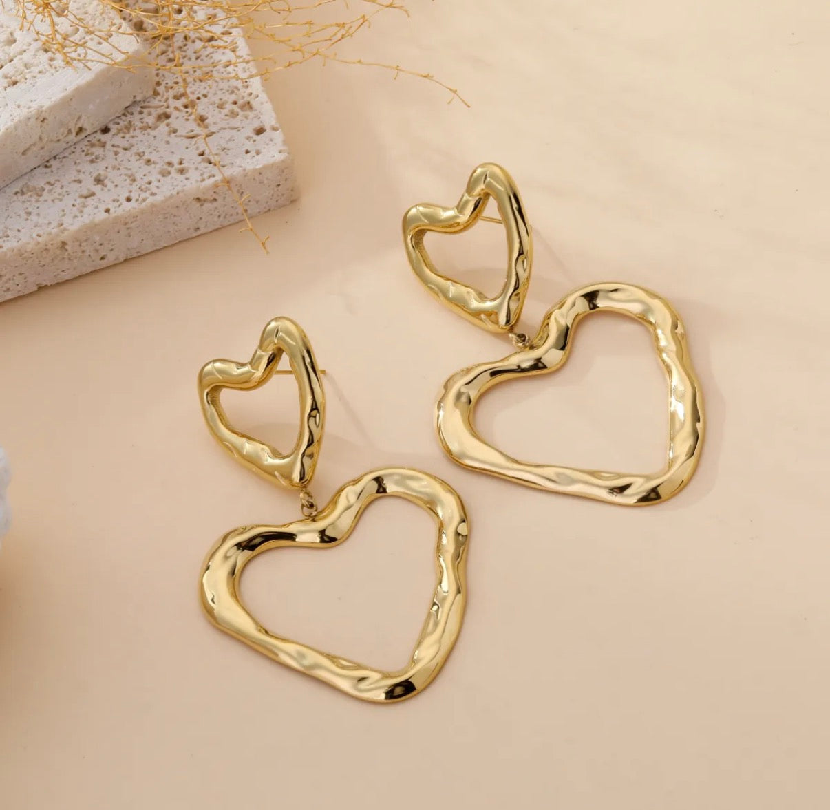 LOD of Love – Hart Oorbellen Goud