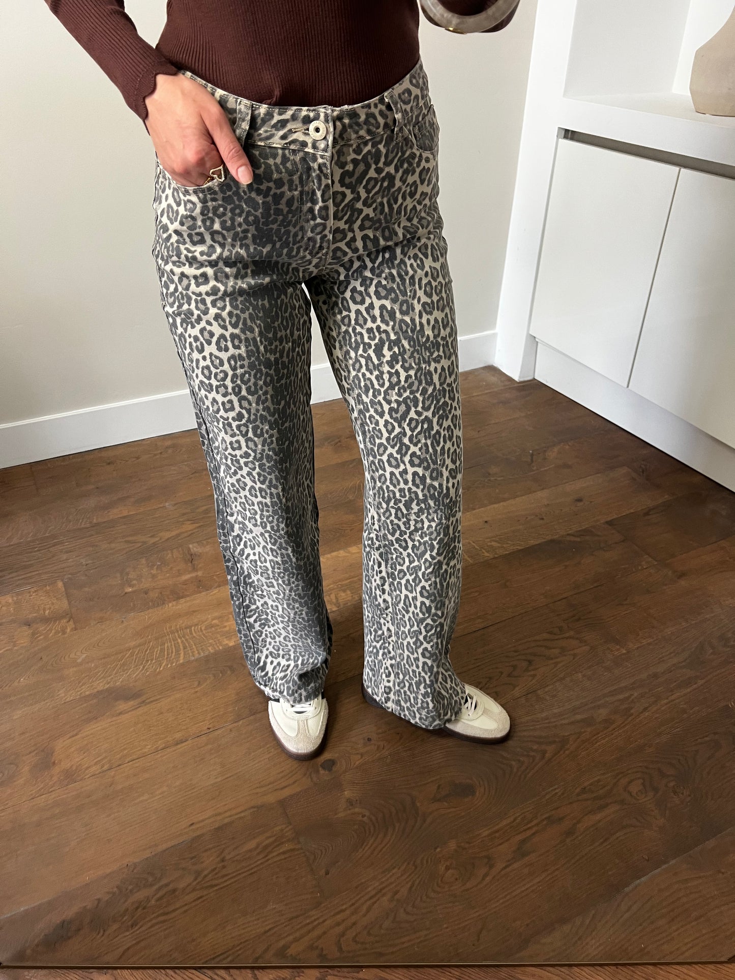LOD of Love - Jeans Leopard Dad Fit Wide Leg