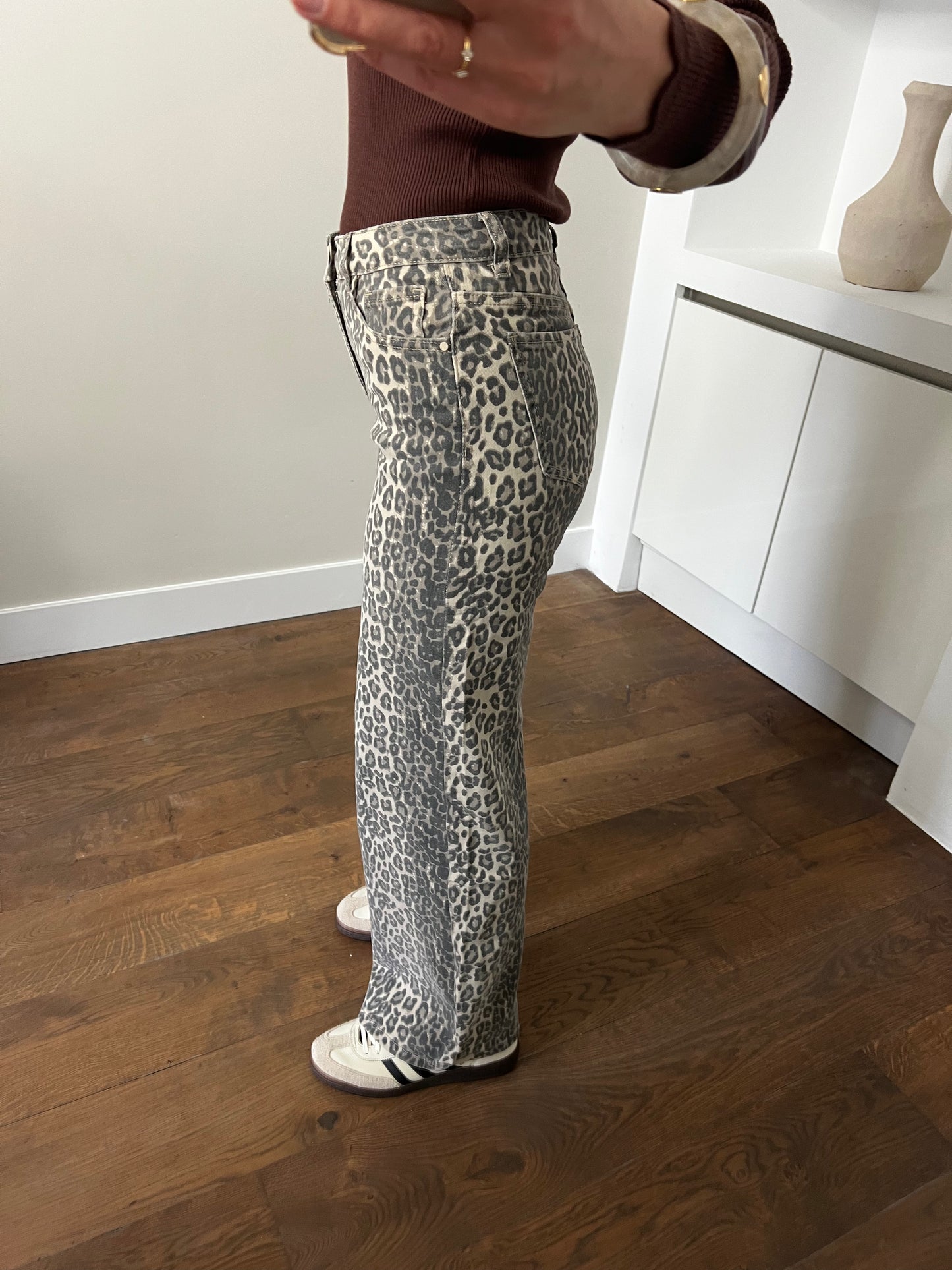 LOD of Love - Jeans Leopard Dad Fit Wide Leg
