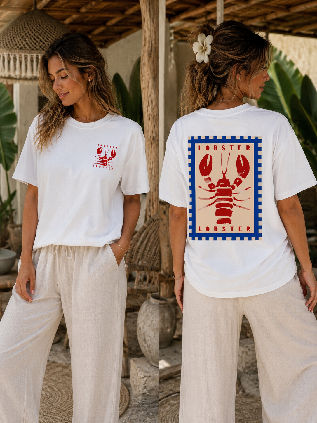 LOD of Love – T-shirt Lobster White