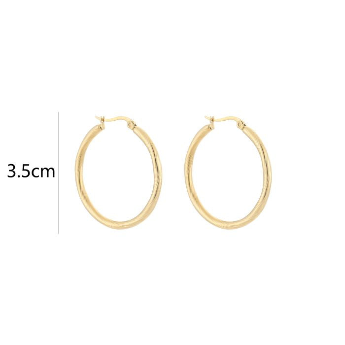 LOD of Love – Classic Gouden Hoops Oorbellen