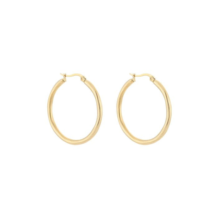 LOD of Love – Classic Gouden Hoops Oorbellen