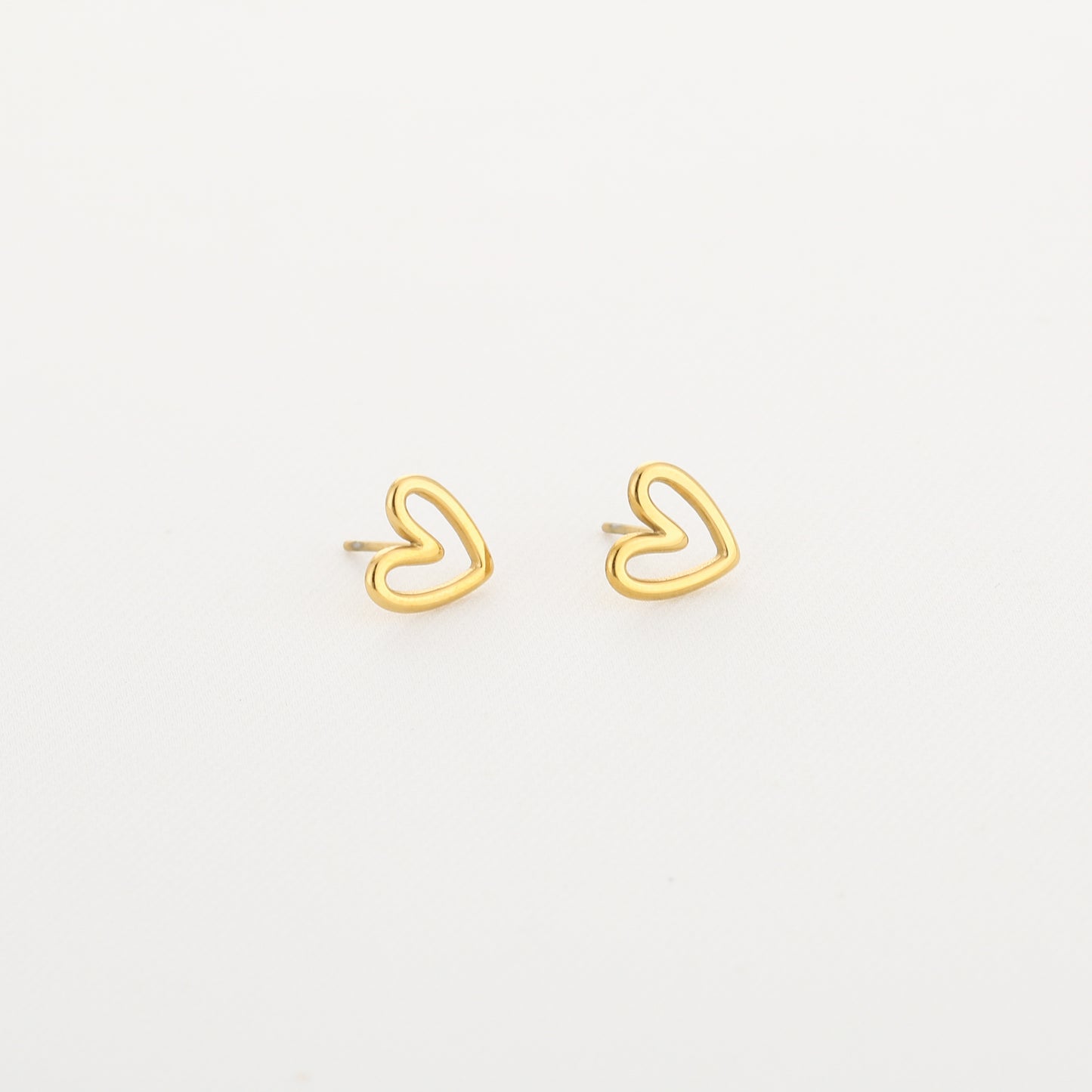 LOD of Love Gouden Hartvormige Oorknopjes